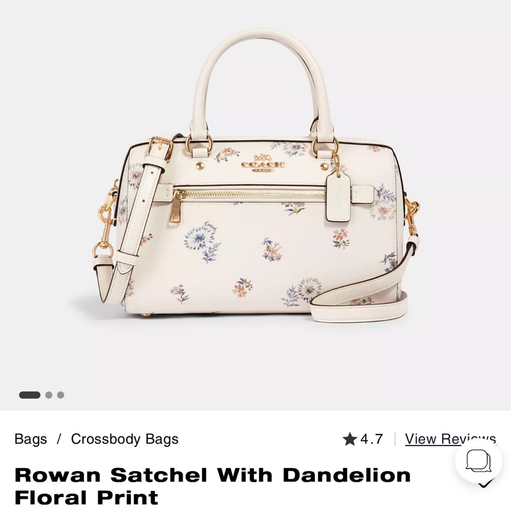Coach 4105 Rowan Satchel and Wallet with Floral Print